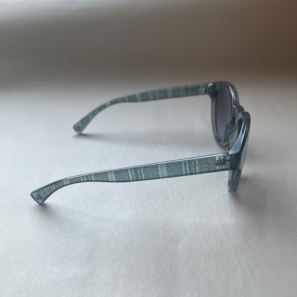 Coach Perforated Legacy Wristlet Leather Logo Clutch Bag Purse Bag Blue/Yellow - Picture 3 of 9